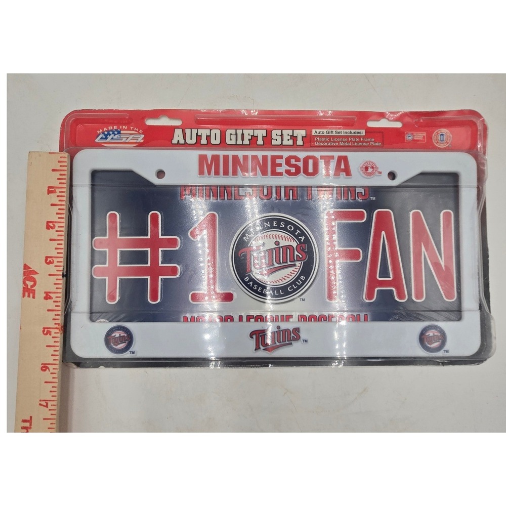 Minnesota Twins MLB License Plate Frame Auto Gift Rico Industries New open pkg